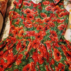 Bernie Dexter Poppy Print Dress Saturday